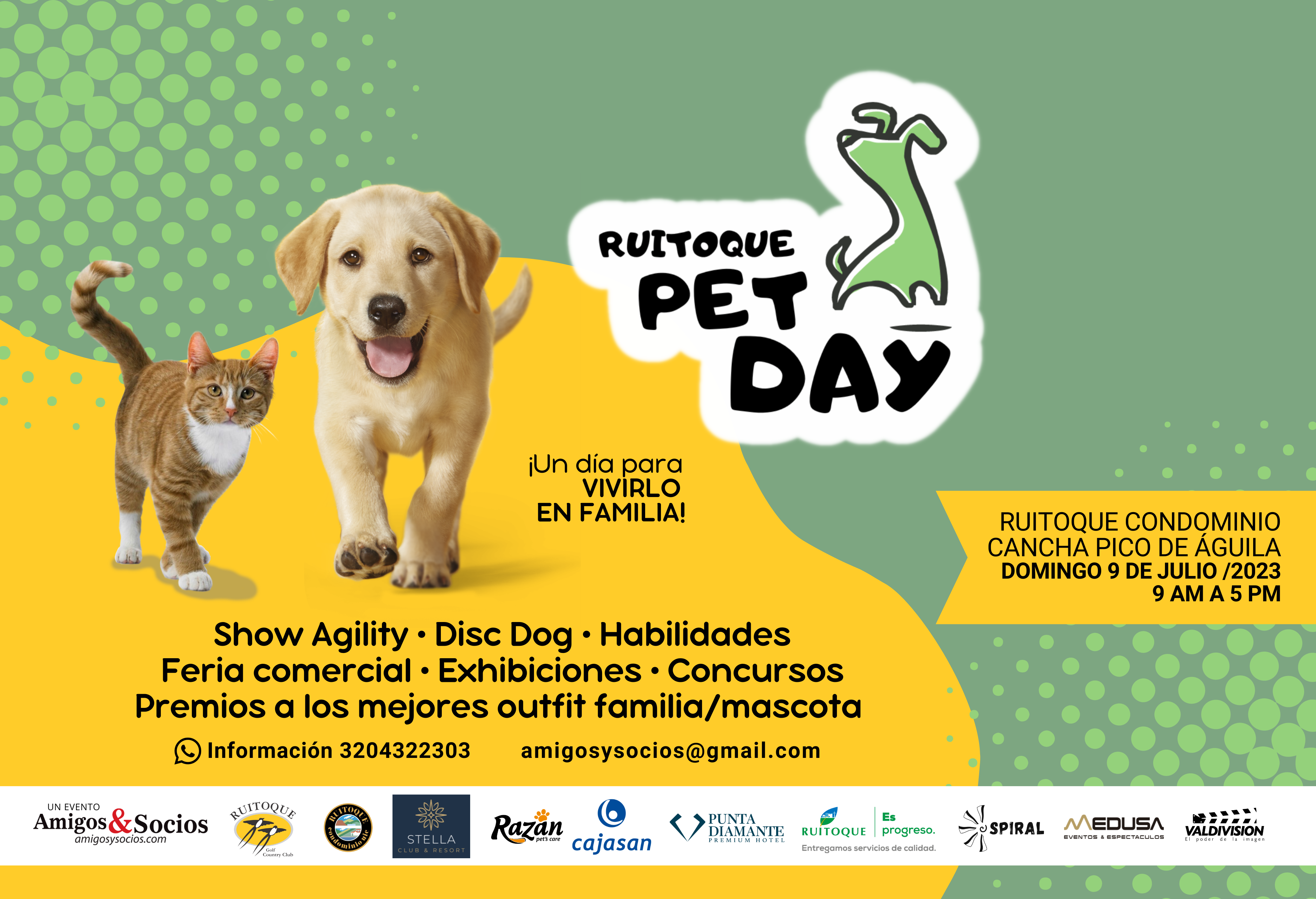 Ruitoque Pet Day: un encuentro que reunirá familias y mascotas del Área Metropolitana